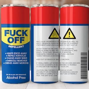 Oz Skinny Tumbler Fuck Off Sublimation Design Etsy