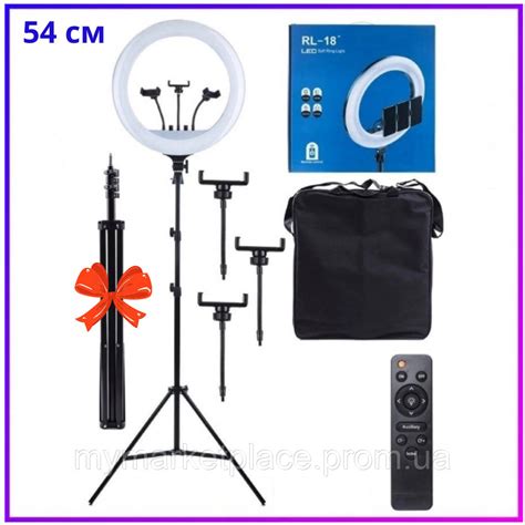Купить Кольцевая лампа для тик тока 54 см, для перманентного макияжа со ...