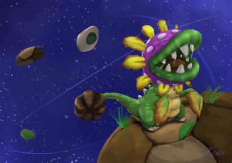 dino piranha-super mario galaxy fanart by Meissanrispal on DeviantArt