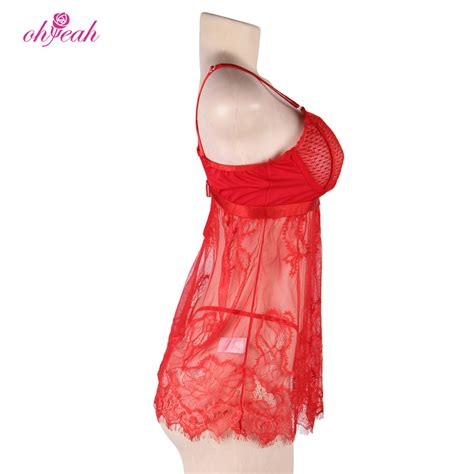 High Quality Elegant Plus Size Lingerie Sexy Hot Transparent Sleepwear China Sleepwear And