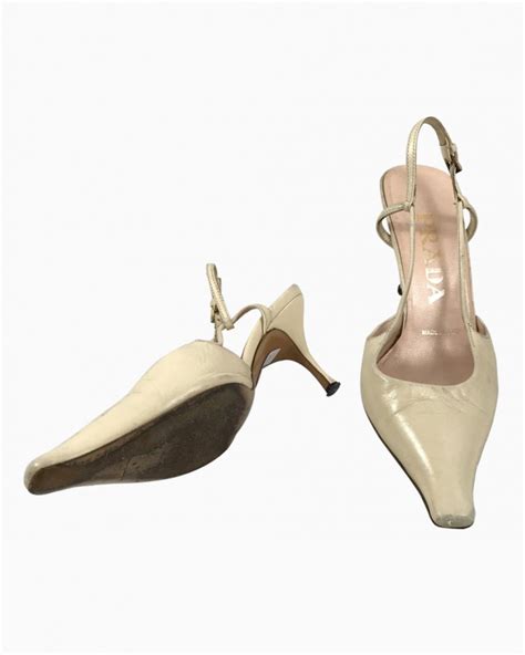 Sandalia Prada Couro Nude Autentica Feminina Original