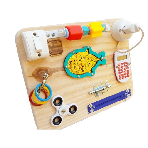 Painel Sensorial Infantil - Painel Sensorial / Placa de Atividades / Painel Sensorial Infantil ...