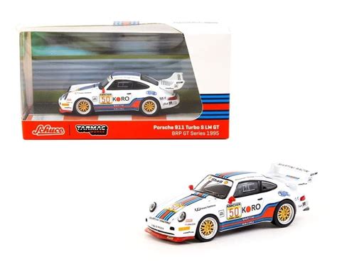 Tarmac Works X Schuco 1 64 Porsche 911 Turbo S LM GT BRP GT Series 1995