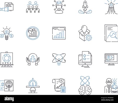 Strategy And Enterprice Outline Icons Collection Strategy Enterprise