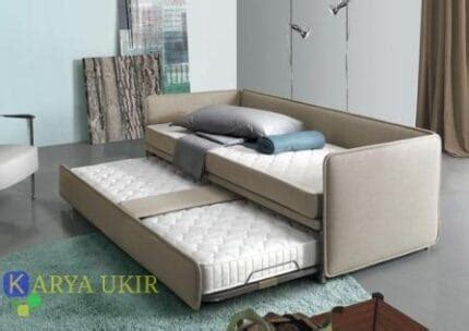 tempat tidur sofa multifungsi modern karya ukir furniture