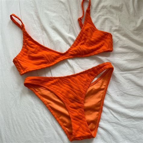 Triangl Swimwear Swim Triangl Orange Bikini Poshmark