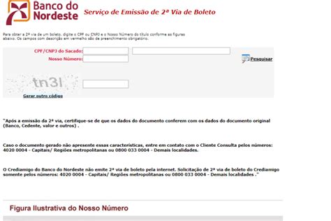 2 Via Banco Do Nordeste Imprimir Boleto Banco Do Nordeste