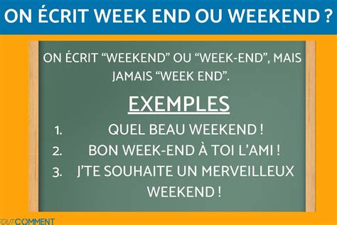 Como Se Escreve Weekend - Apprenez à bien ORTHOGRAPHIER le mot weekend