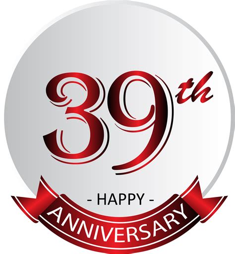 anniversary celebration label  png