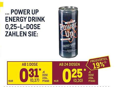 Power Up Energy Drink Angebot bei METRO - 1Prospekte.de