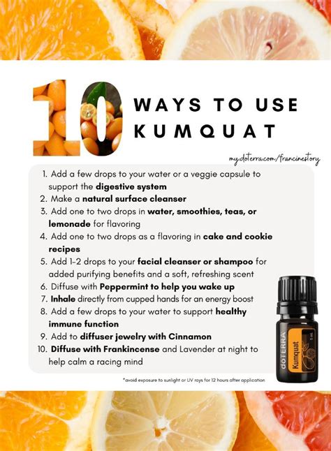 With Powerful Cleansing Properties Doterra Kumquat May Have