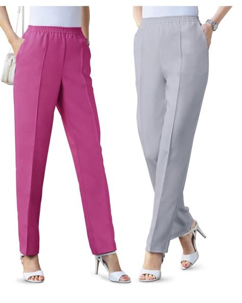 Pack Of Pull On Trousers Trousers Damart Co Uk