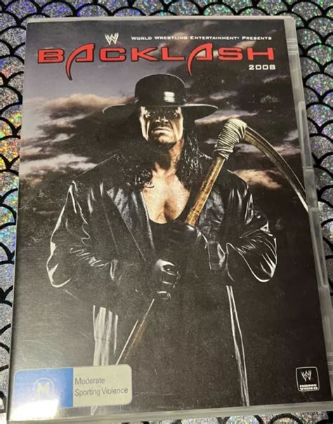Wwe Backlash Dvd 2008 New Wwf Pro Wrestling Undertaker Edge John Cena