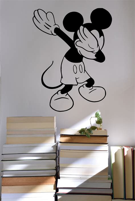 Mickey Mouse Cabeza Disney Calcomanía Mickey Head Pegatina Etsy