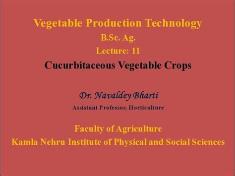 Sex Expression And Sex Problem In Cucurbitaceous Vegetables B Sc Ag Lecture Part Youtube