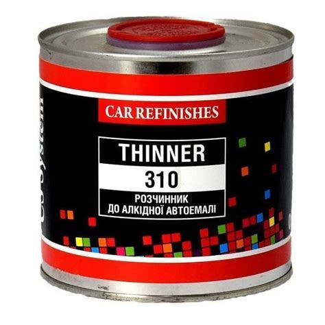 Растворитель для алкидной автоэмали CS SYSTEM Thinner-310 0,5 л для ...