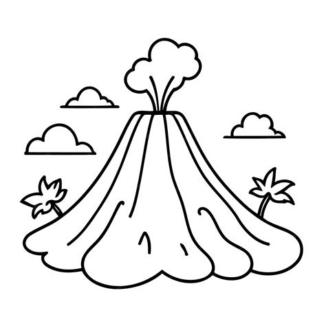 Desenho De Um Vulcão - 9