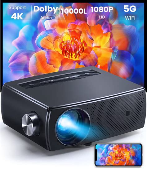 Amazon Proyector Con Wifi G Y Soporte Bluetooth K Clokowe