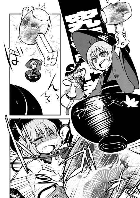 Touhou Highres 2girls Bowl Bowl Hat Comic Dizzy Finishing