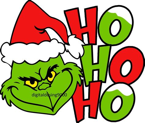 Grinch Svg Png Christmas Grinch Cutting File Green Grinch Ho Ho Ho