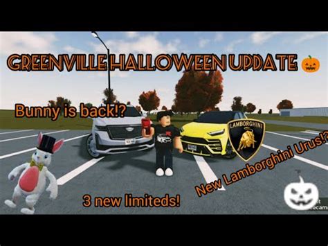 New Greenville Update New Cars Halloween Event And More Roblox