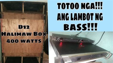 Halimaw Box Na D12 Lang DIY Maliit Na Halimaw Box D12 400 Watts