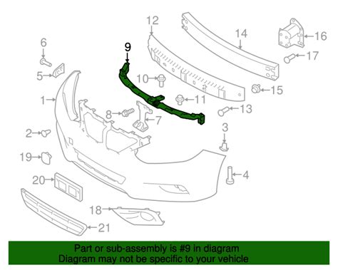 62240 9HS0A Nissan Retainer Front Bumper Genuine OEM 622409HS0A