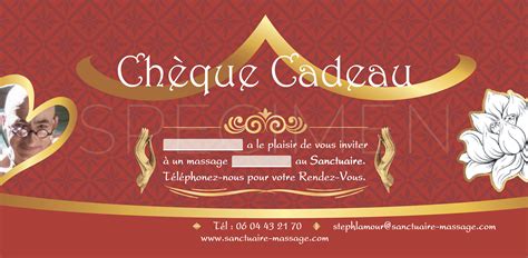 Offrir un massage | Bon Cadeau | Le Sanctuaire Massage