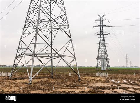 Electricity Distribution System High Voltage Overhead Power Line