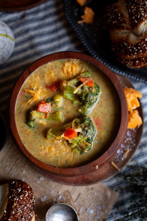 Creamy Broccoli Cheddar Soup Cozy Dinner Recipe — Under A Tin Roof