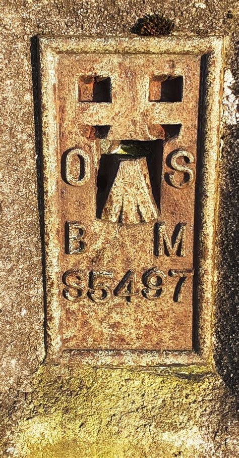 Benchmark Plate On Kelbrook Moor Roger Templeman Geograph