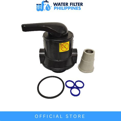 FRP Tank Multimedia Manual Head Black Use For Backwashing Cleaning Of