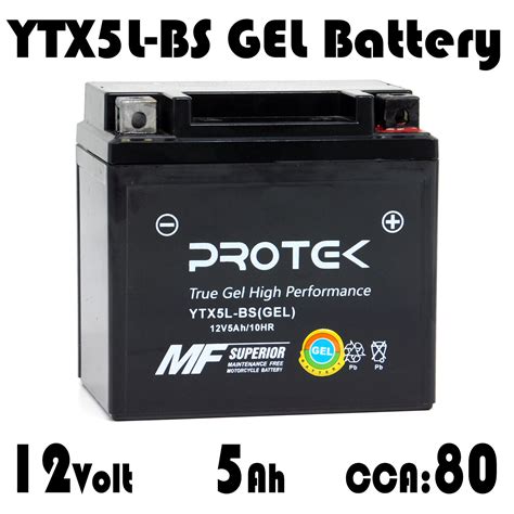 YTX5L BS YTZ7S Motorcycle 12V 5Ah GEL Battery For 2005 2017 Honda