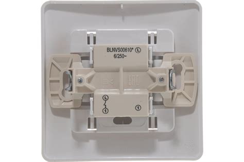 1-клавишный выключатель Systeme Electric BLANCA 6А, 250B, БЕЛЫЙ ...