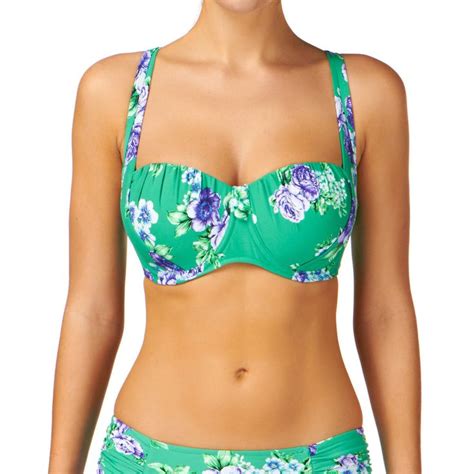 Seafolly Rococo Rose Balconette Bikini Top Envy Balconette Bikini