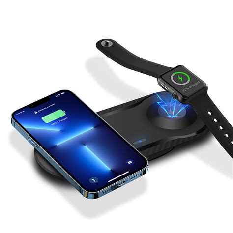 FDGAO 2 in 1 Wireless Charger 20W Fast Wireless Charging Pad Mat For