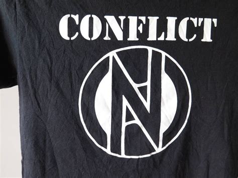 Conflict Band T Shirt Conflict Punk T Shirt S Size Punk Rock T Etsy
