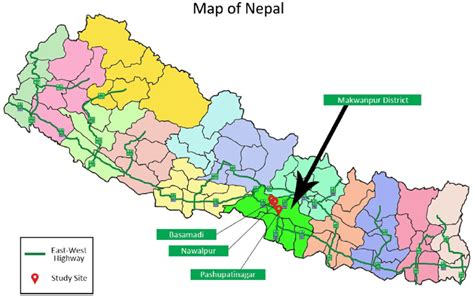 Road Network Map Of Nepal