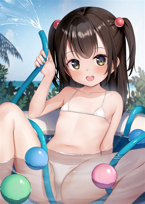 Yan Nicknikg Original Girl Ball Bikini Day Flat Chest Green