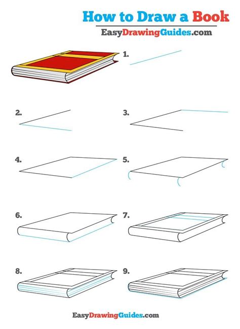 How to Draw a Book - Really Easy Drawing Tutorial | Drawing tutorial ...