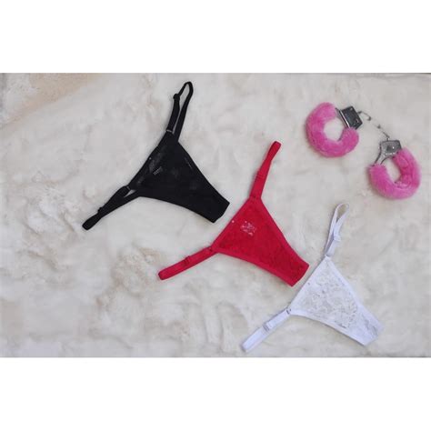 Calcinha Renda E Regulagem Na Lateral Lingerie Shopee Brasil
