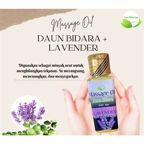 Massage Oil Daun Bidara Lavender Original Bidan Liza Shopee