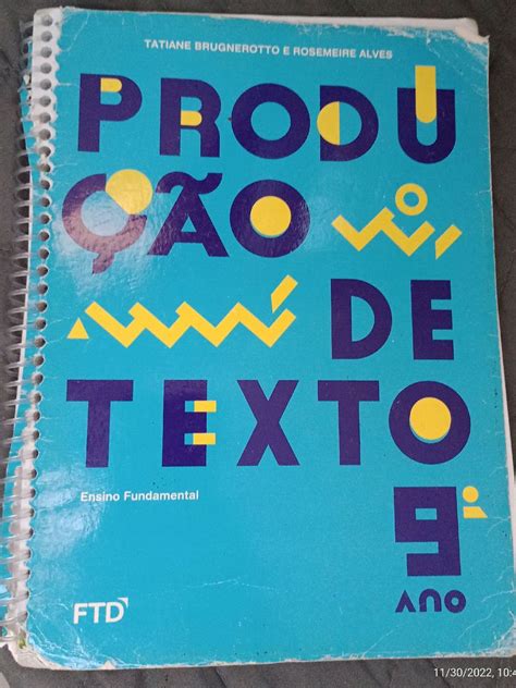 Produ O Textual Ou Gram Ticas Ftd Ano E Item Infantil Ftd Usado