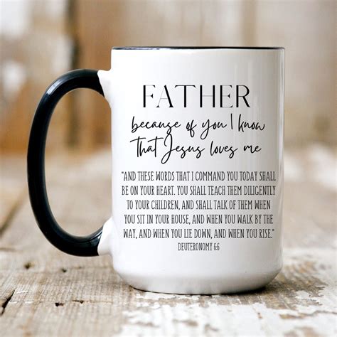 Dad Bible Verse Coffee Mug Fathers Day Christian Dad Mug Christian Men