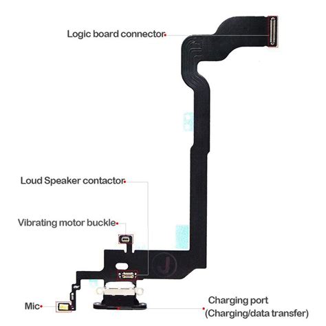 Charging Port Flex Cable Replacement Parts For Iphone Xs Max Fan