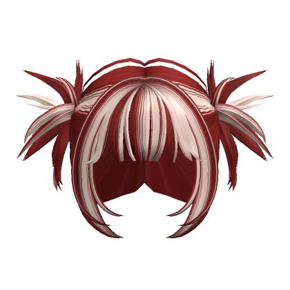Two Tone Messy Y K Punk Pigtails Red Blonde Roblox