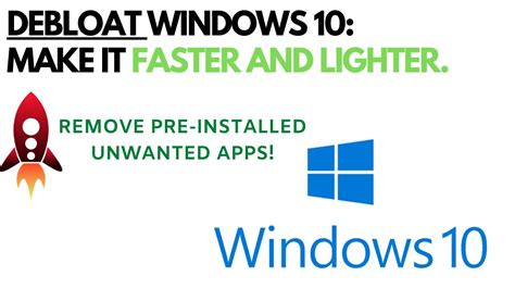 How To Remove Pre Installed Apps Bloatware From Windows
