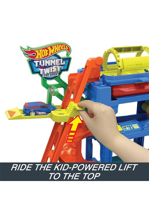 Cici Oyuncak Color Shifters Track Set Tunnel Twist Car Wash Hot Wheels Araba Y Kama New