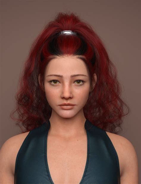 Quick Click Turbulent Warrior Style Ponytail Daz 3d