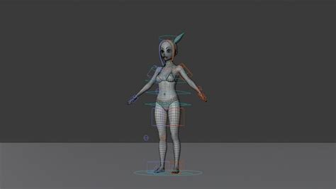 Modelo D Chica Anime En Bikini TurboSquid